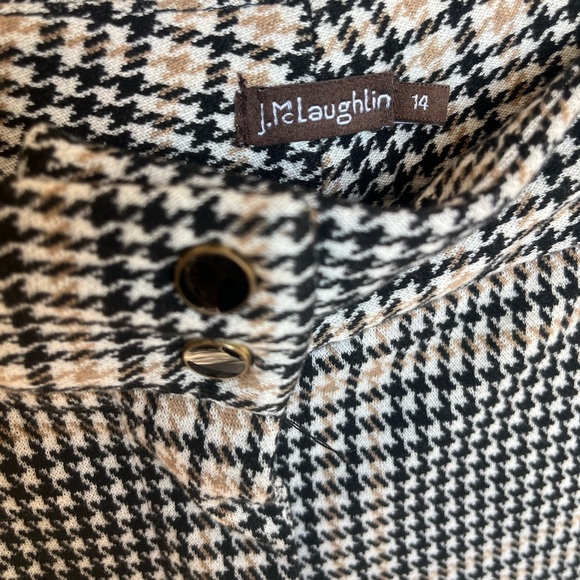 J.McLaughlin plaid size 14 yara pants - Picture 4 of 8